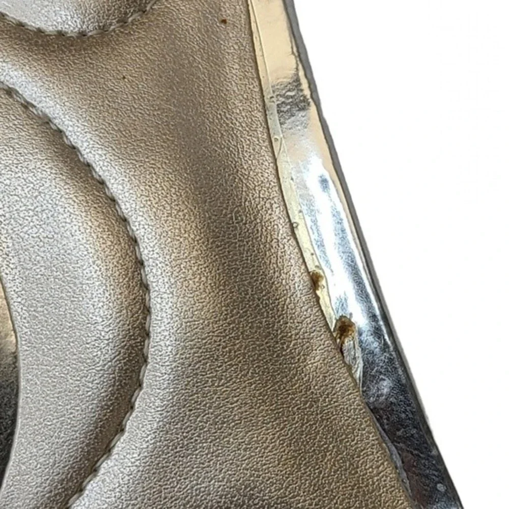 Bandolino Omira Silver Gold Wedges 6.5